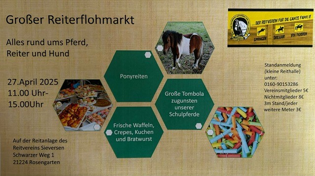 Große Reiterflohmarkt - Alles Rund ums Pferd, Reiter und Hund